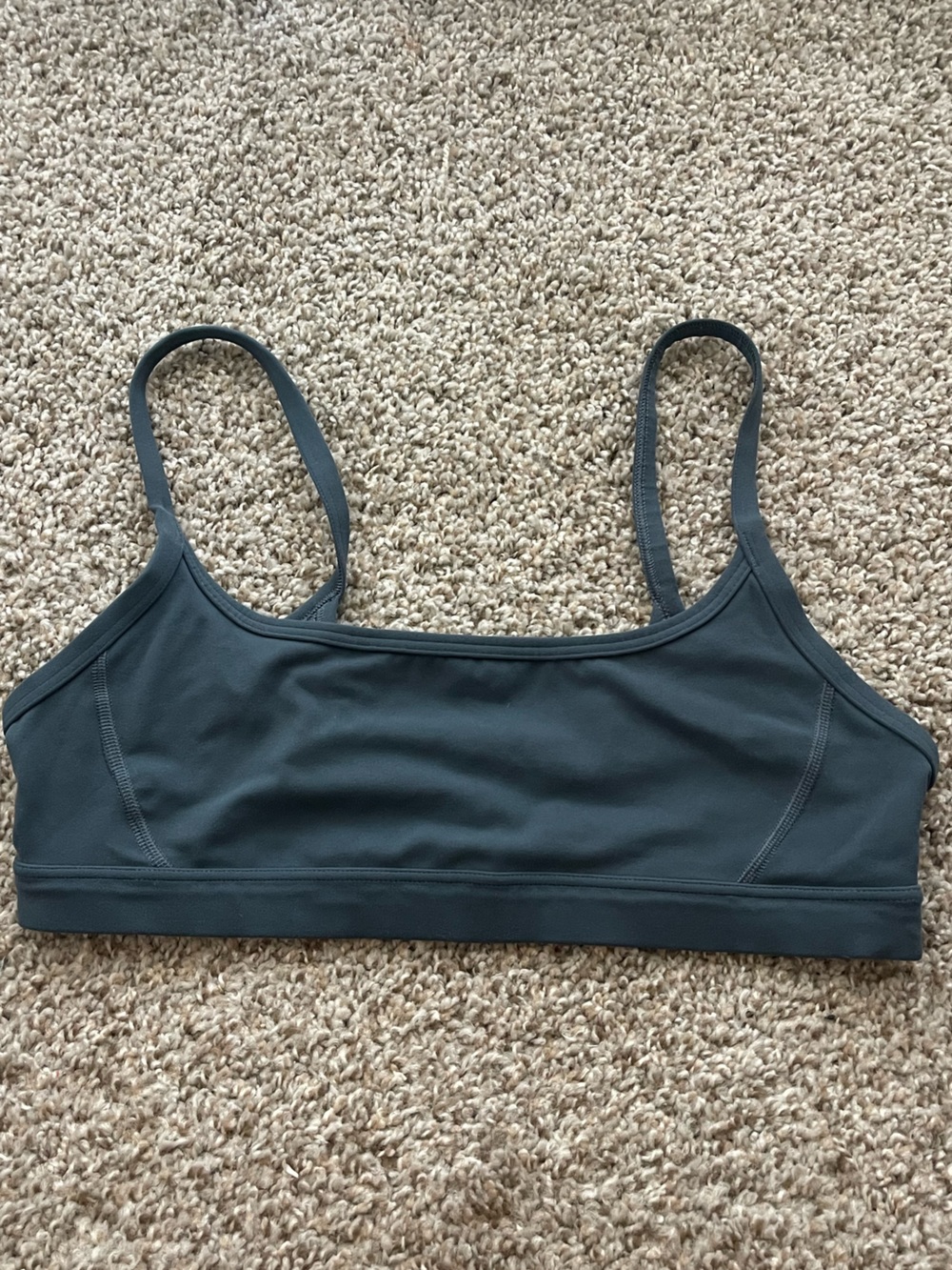 athleta grey/blue eden sports bra